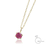 me. ルビー/誕生石1粒石 ネックレス