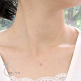 me. ルビー/誕生石1粒石 ネックレス