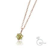 me. ペリドット/誕生石1粒石 ネックレス