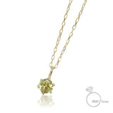 me. ペリドット/誕生石1粒石 ネックレス