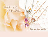with me トリプルハート ネックレス