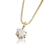 K18YG 0.1ctダイヤモンド ネックレス