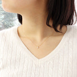 K18YG 0.1ctダイヤモンド ネックレス