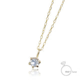 me. アクアマリン/誕生石1粒石 ネックレス