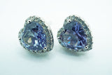 【新作】【即納】アレキサンドライト 1.1CT 7x7mm ハートモチーフ Heart Round ピアス【誕生石6月】【バレンタインデー】【プレゼントに最適!】