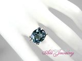 Labアレキサンドライト Ovalエンゲージメントリング【6月 誕生石】