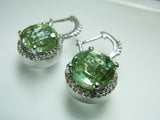 グリーンアメジスト5カラット ピアス