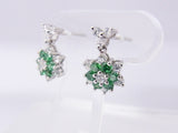 グリーンCZダイヤ(キュービック・ジルコニア)0.11カラット ピアス