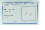 【新作】【天然ダイヤモンド】PT900 0.10ct 一粒 お花 ピアス【鑑別書つき】【シンプル】