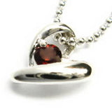 ハート シルバー ネックレス 【1月】