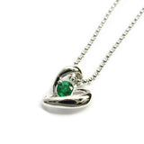 ハート シルバー ネックレス 【5月】