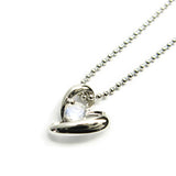 ハート シルバー ネックレス 【6月】