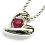 ハート シルバー ネックレス 【7月】