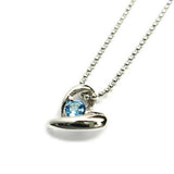 ハート シルバー ネックレス 【11月】