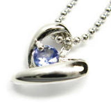 ハート シルバー ネックレス 【12月】