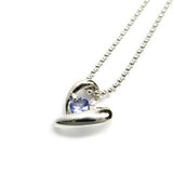 ハート シルバー ネックレス 【12月】