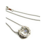 タンザナイト×ダイヤモンド馬蹄 ネックレス 【12月誕生石】