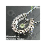 ペリドット×ダイヤモンド馬蹄 ネックレス 【8月誕生石】