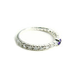 誕生石 ハーフエタニティー リング 【誕生石2月】