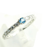 誕生石 ハーフエタニティー リング 【誕生石11月】