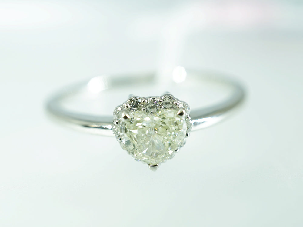 Pt ダイヤモンド ハート型リング – オールジュエリー公式ショップ