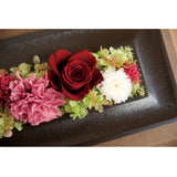 プリザーブドフラワー フレームブラウン2