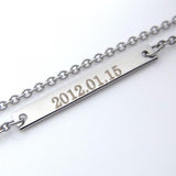 ステンレス プレートチェーン 55cm【即納】