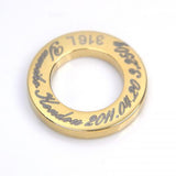 ステンレス ペンダント トップ スモールサークル シルバー【即納】