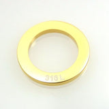 ステンレス ペンダント トップ ビッグサークル イエロー【即納】