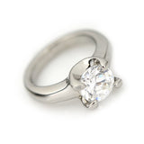 ステンレス 3mm石 ベビーリング シルバー【即納】