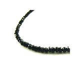 2.5mmブラックスピネル ネックレス