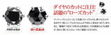 魅惑のローズカット！プラチナ×大粒ブラックダイヤモンド0.5ct ピアス （片耳用）【送料無料】