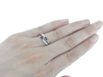 0.36CT 天然 アレキサンドライト K18ホワイトゴールド リング【誕生石6