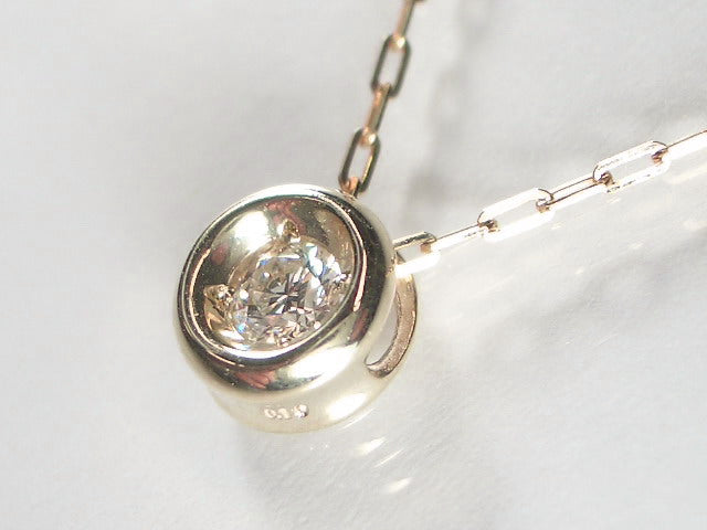K10PG　ピンクゴールド ダイヤモンド ペンダント ネックレス