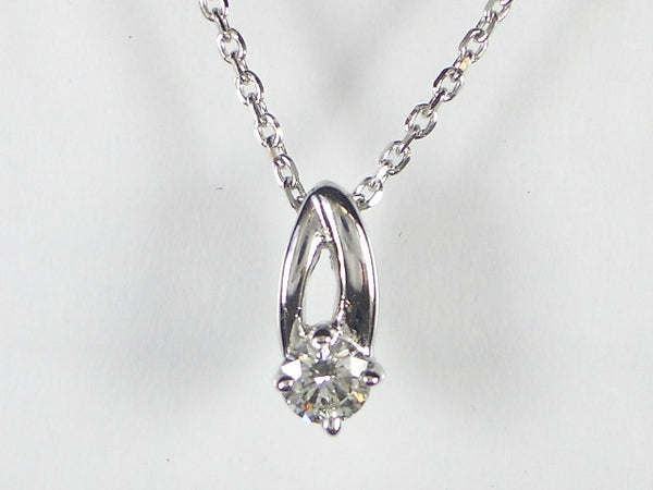 K18WG ホワイトゴールド ダイヤモンド ペンダント ネックレス – オール