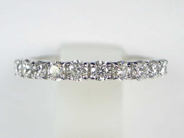 K18WG ホワイトゴールド/Pd15ダイヤ リング