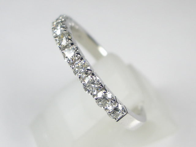 K18WG ホワイトゴールド/Pd15ダイヤ リング