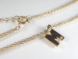 イニシャル「M」K10PGダイヤブレスレット