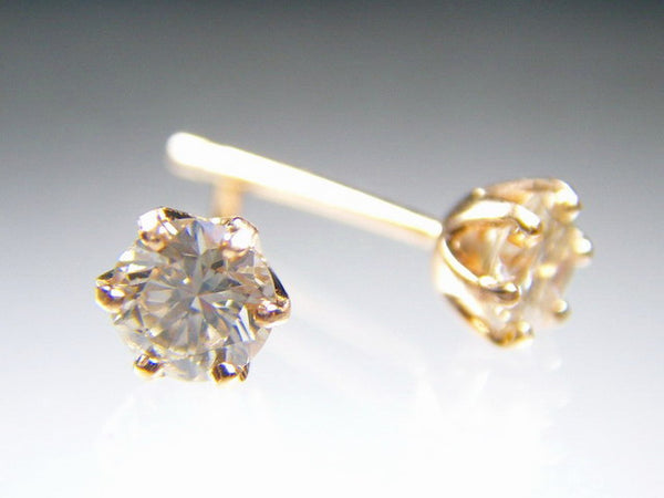 K18PGダイヤスタッド ピアス 0.2CT