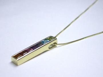 K18YG イエローゴールドマルチ ペンダント ネックレス