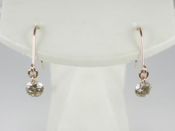 K18PG　ピンクゴールドダイヤモンドフックタイプ ピアス 0.3CT