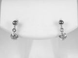 K18WG ホワイトゴールド ダイヤモンド ピアス 0.3CT