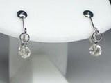 K18WG ホワイトゴールドダイヤモンドイヤ リング 0.3CT
