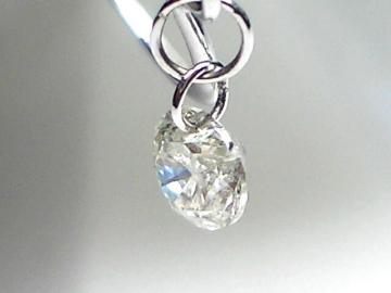 K18WG ホワイトゴールドダイヤモンドイヤ リング 0.3CT