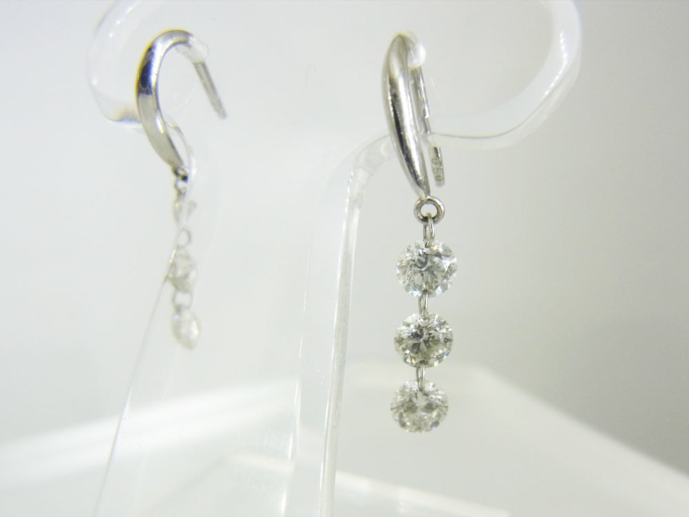 3粒ダイヤモンド ピアス PT900 – オールジュエリー公式ショップ