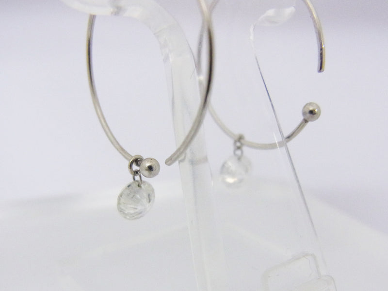 リングタイプ　一粒ダイヤモンド　ピアス　PT900