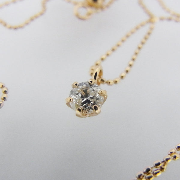 k18PG一粒ダイヤペンダントネックレス 楽天市場】K18PG/WG/YG 【0.26ct】一粒 ダイヤモンド ネックレス