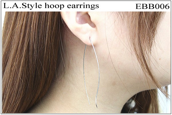 LAスタイル！ハンドメイド フープピアス　タイプ3