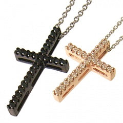 with me *ラインクロス ネックレス （PinkGold・Blackコーティング