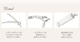 with me　スリットクロス ネックレス （PinkGold・Blackコーティング）